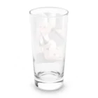 あなたに夢中の黒いビキニの女の子（銀髪Ｖｅｒ．） Long Sized Water Glass :back