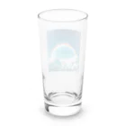 青と緑の青い空と虹 Long Sized Water Glass :back