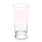 ピンク系水彩画の水彩 ベビーピンク Long Sized Water Glass :back