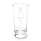 コトアート: 「私はわたし、人は人」のオシャおじ棒立ちシリーズ Long Sized Water Glass :back