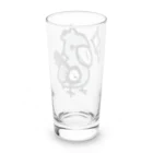 津軽三味線などの津軽三味線を持つハシビロコウさん Long Sized Water Glass :back