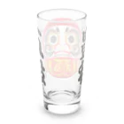 お絵かき屋さんの「五穀豊穣」だるま ダルマ 達磨  Long Sized Water Glass :back