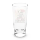 X50000Xのバイクに乗った浮世絵男性 Long Sized Water Glass :back