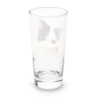 Cute Animalsのモノクロ猫 Long Sized Water Glass :back