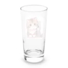 シマのかわいい子猫の兄弟 Long Sized Water Glass :back