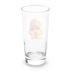 AQUAMETAVERSEのキャプをかぶった可愛い子犬 Marsa 106 Long Sized Water Glass :back