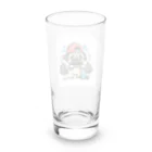 鼻ぺちゃ犬と和猫の筋トレ パグ Long Sized Water Glass :back