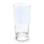 Equinoxの水色の流れるような手描きテクスチャ Long Sized Water Glass :back