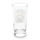 たわしのキリっとしたアライグマ Long Sized Water Glass :back