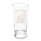 AQUAMETAVERSEの花に囲まれて幸せいっぱいの少女　なでしこ1478 Long Sized Water Glass :back