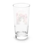 Y m @Y's shopの猫とダリア Long Sized Water Glass :back