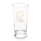 子猫カーニバルの子猫のお弁当タイム Long Sized Water Glass :back