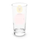 お絵かき屋さんの豚の貯金箱（お金） Long Sized Water Glass :back