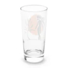 面白デザインショップ ファニーズーストアの美女と樹木と夕日 Long Sized Water Glass :back