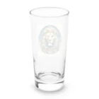 chaochao0701の浮世絵風　ライオン（顔）"Ukiyo-e style lion (face)."  "浮世繪風格的獅子（臉）。" Long Sized Water Glass :back