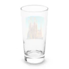 Pixel Art Goodsのサクラダファミリア（pixel art） Long Sized Water Glass :back