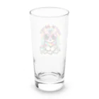 現金な動物たちの財布にゃんこ Long Sized Water Glass :back