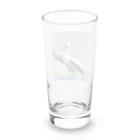 hinasoyuの踊るツノメドリ Long Sized Water Glass :back