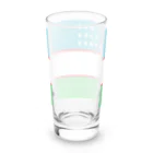 お絵かき屋さんのウズベキスタンの国旗 Long Sized Water Glass :back