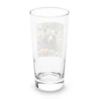 kerun11の葉っぱでベッドを作って寝ているクマ Long Sized Water Glass :back