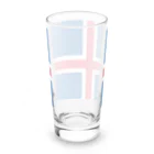 お絵かき屋さんのアイスランドの国旗 Long Sized Water Glass :back