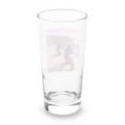 the blue seasonの紫陽花の道を駆ける Long Sized Water Glass :back