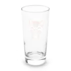 青黒黄色の猫の癒し Long Sized Water Glass :back