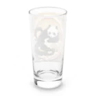 pandownloadの和風の最強パンダ Long Sized Water Glass :back