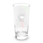 ペコりんショップの黒柴散歩拒否 Long Sized Water Glass :back