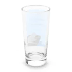 mirinconixの俳句/古池や 蛙飛び込む 水の音 Long Sized Water Glass :back