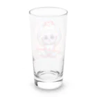 dreamy-designのLOVE&PEACE　シロテナガザルくん Long Sized Water Glass :back