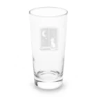 キキの夜空を眺める白猫 Long Sized Water Glass :back