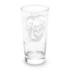 猿とかの白黒サル Long Sized Water Glass :back