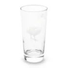 マキアートショップの白うずらのプリンちゃん Long Sized Water Glass :back