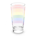 お絵かき屋さんのレインボーフラッグ Long Sized Water Glass :back