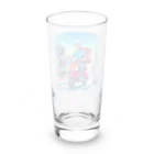 kok&foreverのスクーター配達員のイラスト Long Sized Water Glass :back