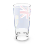 お絵かき屋さんのセントヘレナ・アセンション、トリスタン・ダ・クーニャの旗 Long Sized Water Glass :back