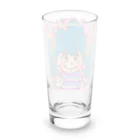 にじわたりねこのかわいい心　女の子イラスト Long Sized Water Glass :back