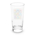 CatCraftsの【Colorful Cat Pop】- ポップアート猫顔コレクション Long Sized Water Glass :back