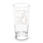 Yuji_Koroのストラトと白い子猫 Long Sized Water Glass :back
