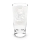 恥ずかしがり屋のねこショップのcute cat sleeping Long Sized Water Glass :back