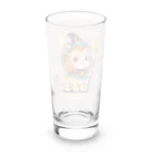 ganeshaの魔法の杖を持ったかわいいライオン Long Sized Water Glass :back