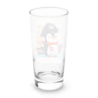 ganeshaのおもちゃの海賊船に乗ったかわいいペンギン Long Sized Water Glass :back