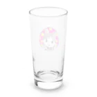 タマオのDIYのタマオロゴ ピンク Long Sized Water Glass :back