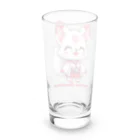 大江戸花火祭りのInari Fox Charm Magic～稲荷の狐1-2 Long Sized Water Glass :back