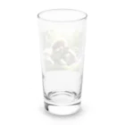 亀蘭タマムシの木漏れ日・仲良しスヤスヤ Long Sized Water Glass :back