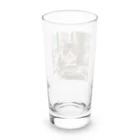 otya-nekoのお茶の時間ティータイム三毛猫 Long Sized Water Glass :back