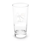 ganeshaのかわいい犬のバックグラウン Long Sized Water Glass :back