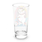 修羅場ウォッチャーのカラフル三輪車ねこ Long Sized Water Glass :back