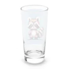 himajinseijin01のドット絵アライグマちゃんTシャツサイズ Long Sized Water Glass :back